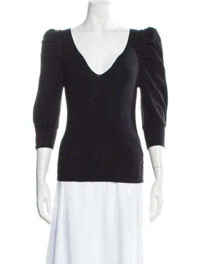 Pre-owned Ba&sh V-neck Sweater In Blue
