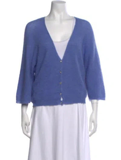 Pre-owned Ba&sh V-neck Sweater In Blue