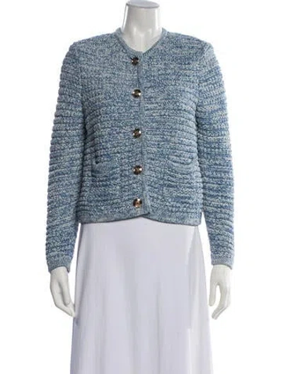Pre-owned Ba&sh V-neck Sweater In Blue