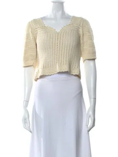 Pre-owned Ba&sh V-neck Sweater In Blue