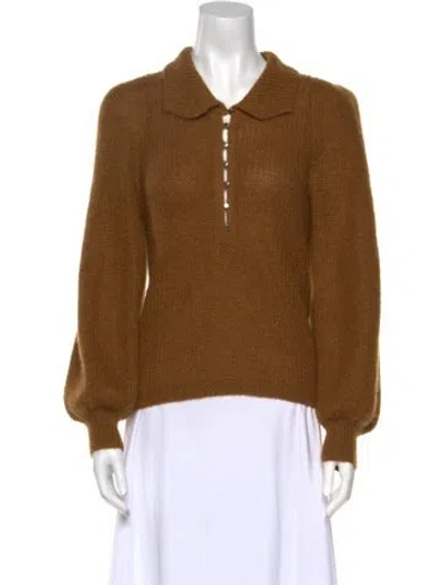 Pre-owned Ba&sh V-neck Sweater In Brown