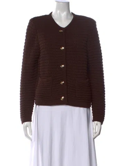 Pre-owned Ba&sh V-neck Sweater In Brown
