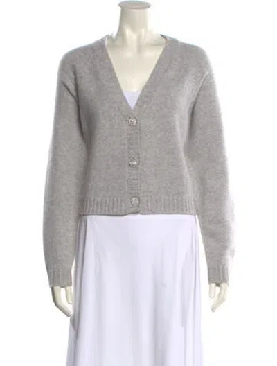 Pre-owned Ba&sh V-neck Sweater In Gray