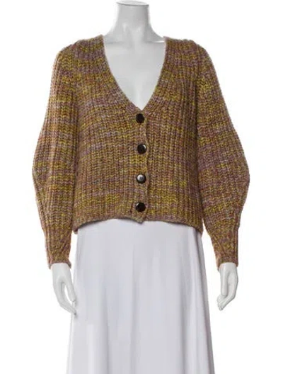 Pre-owned Ba&sh V-neck Sweater In Green