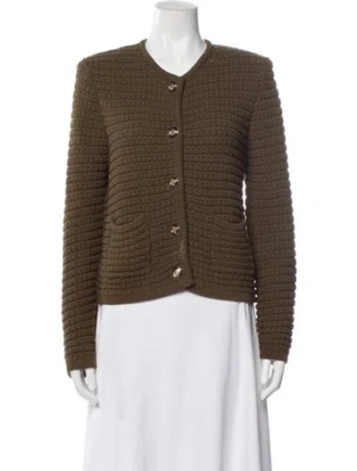Pre-owned Ba&sh V-neck Sweater In Green