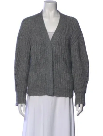 Pre-owned Ba&sh V-neck Sweater In Grey