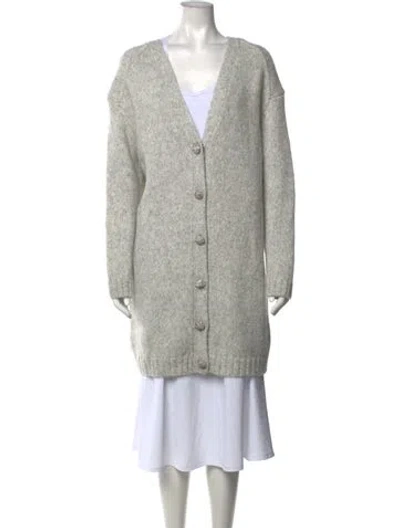 Pre-owned Ba&sh V-neck Sweater In Grey