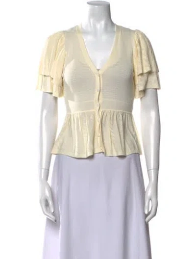 Pre-owned Ba&sh V-neck Sweater In Neutral