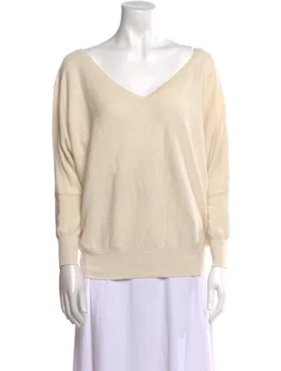Pre-owned Ba&sh V-neck Sweater In Neutral