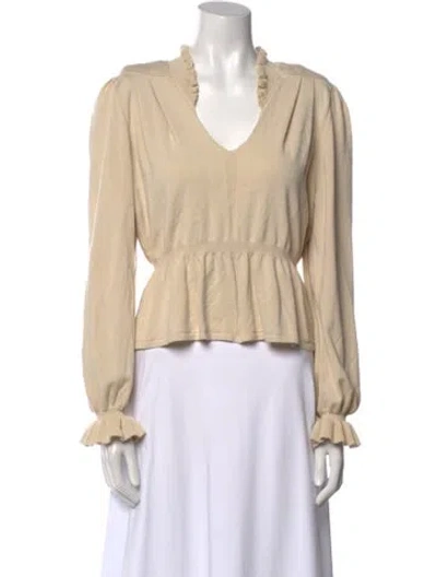 Pre-owned Ba&sh V-neck Sweater In Neutral