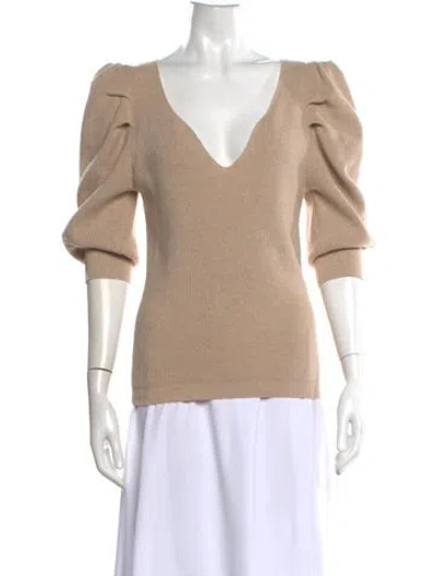 Pre-owned Ba&sh V-neck Sweater In Neutral