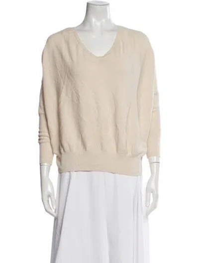 Pre-owned Ba&sh V-neck Sweater In Neutral