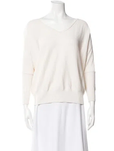 Pre-owned Ba&sh V-neck Sweater In Neutral