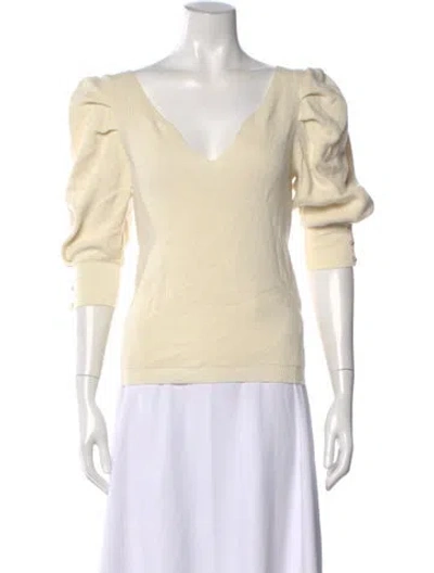 Pre-owned Ba&sh V-neck Sweater In Neutral