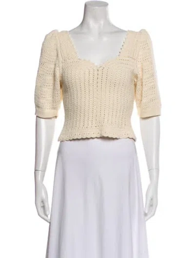 Pre-owned Ba&sh V-neck Sweater In Neutral