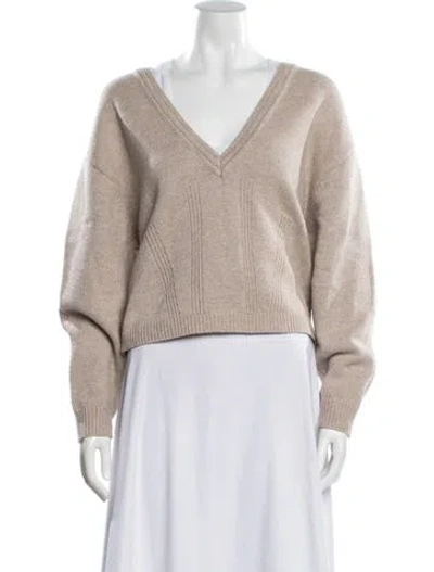Pre-owned Ba&sh V-neck Sweater In Neutral