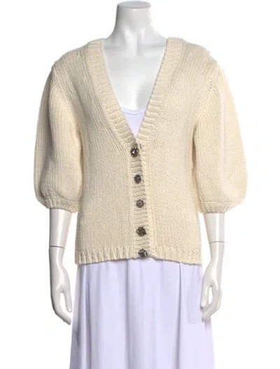 Pre-owned Ba&sh V-neck Sweater In Neutral