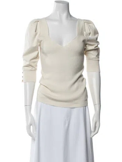 Pre-owned Ba&sh V-neck Sweater In Neutral