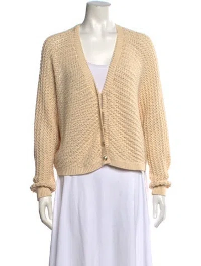 Pre-owned Ba&sh V-neck Sweater In Neutral