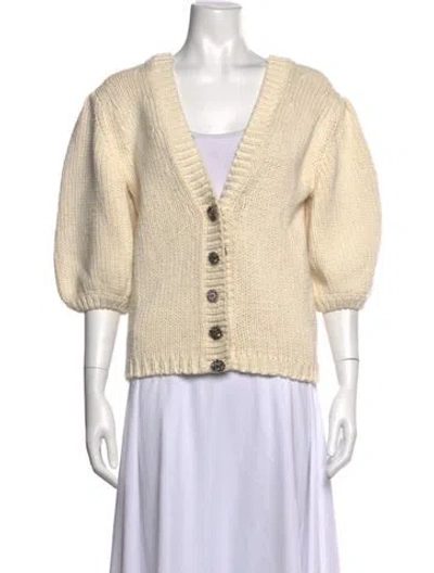 Pre-owned Ba&sh V-neck Sweater In Neutrals