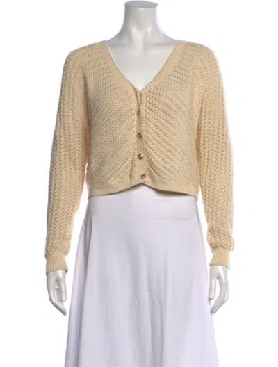 Pre-owned Ba&sh V-neck Sweater In Neutrals