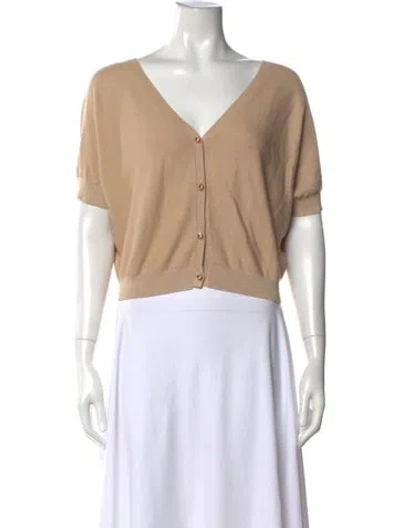 Pre-owned Ba&sh V-neck Sweater In Neutrals