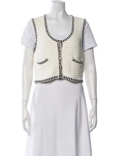 Pre-owned Ba&sh V-neck Sweater In Neutrals