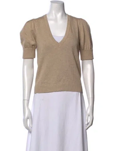 Pre-owned Ba&sh V-neck Sweater In Neutrals