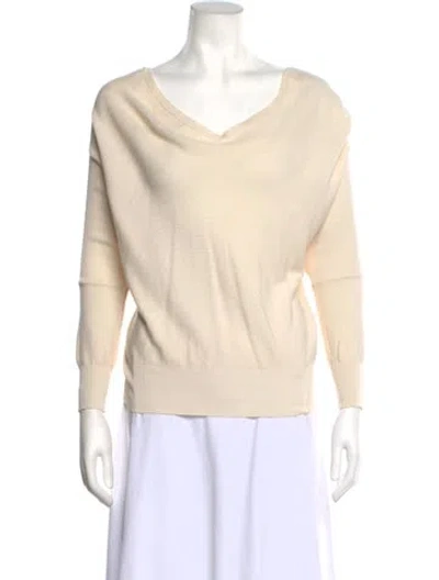 Pre-owned Ba&sh V-neck Sweater In Neutrals
