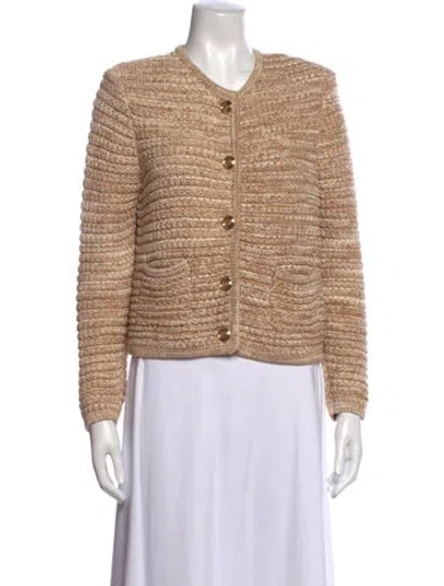 Pre-owned Ba&sh V-neck Sweater In Neutrals