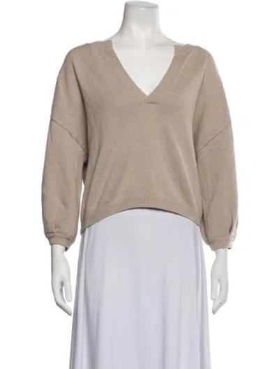 Pre-owned Ba&sh V-neck Sweater In Neutrals