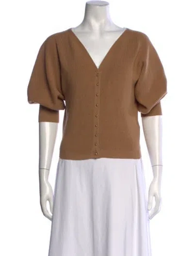 Pre-owned Ba&sh V-neck Sweater In Neutrals