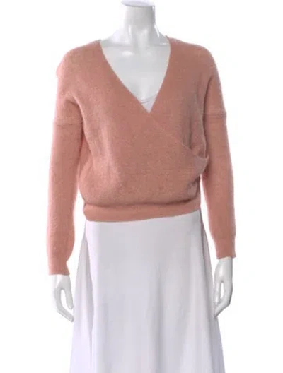 Pre-owned Ba&sh V-neck Sweater In Pink