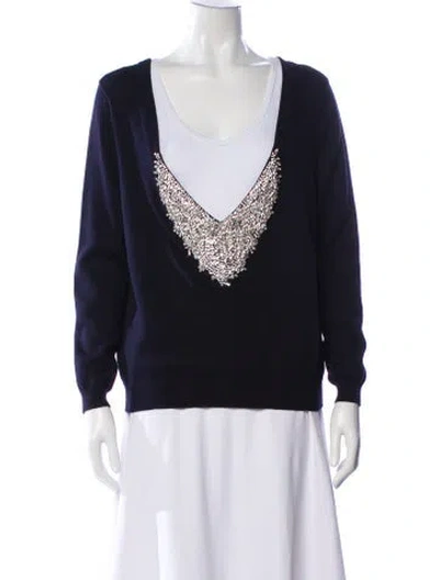 Pre-owned Ba&sh V-neck Sweater In Pink