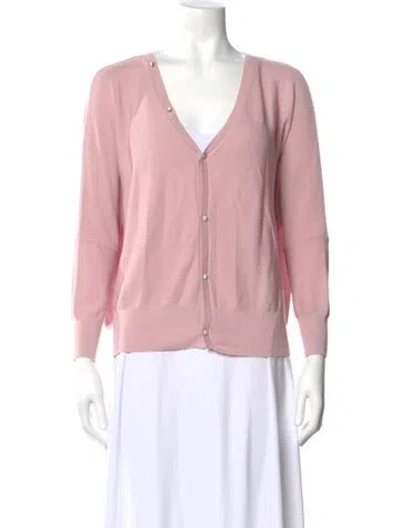 Pre-owned Ba&sh V-neck Sweater In Pink