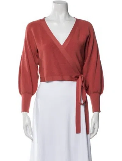 Pre-owned Ba&sh V-neck Sweater In Pink