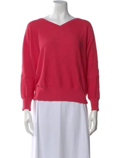 Pre-owned Ba&sh V-neck Sweater In Pink