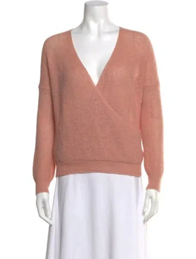 Pre-owned Ba&sh V-neck Sweater In Pink
