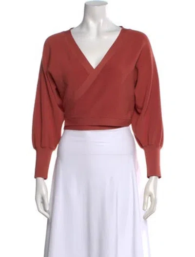 Pre-owned Ba&sh V-neck Sweater In Pink