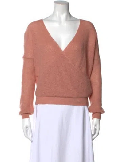 Pre-owned Ba&sh V-neck Sweater In Pink