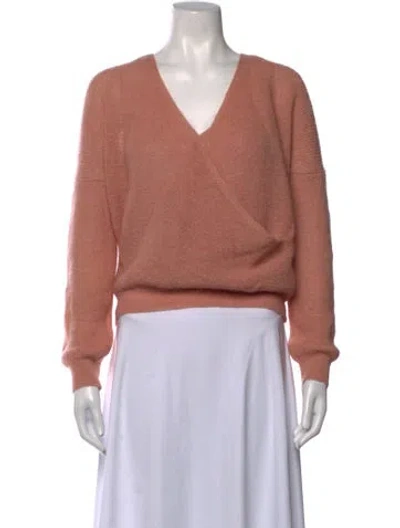 Pre-owned Ba&sh V-neck Sweater In Pink