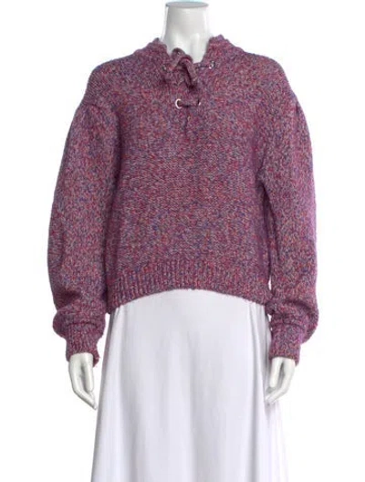 Pre-owned Ba&sh V-neck Sweater In Purple