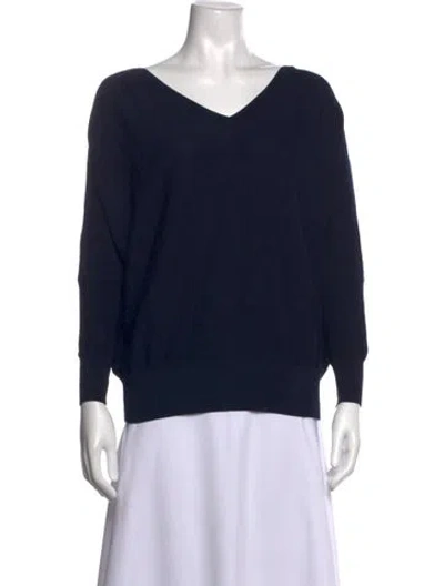 Pre-owned Ba&sh V-neck Sweater W/ Tags In Blue
