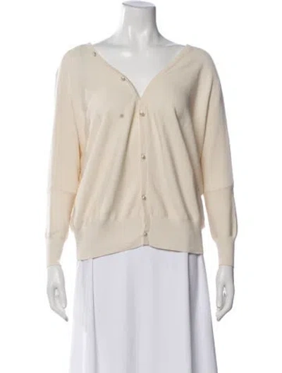 Pre-owned Ba&sh V-neck Sweater W/ Tags In Neutral