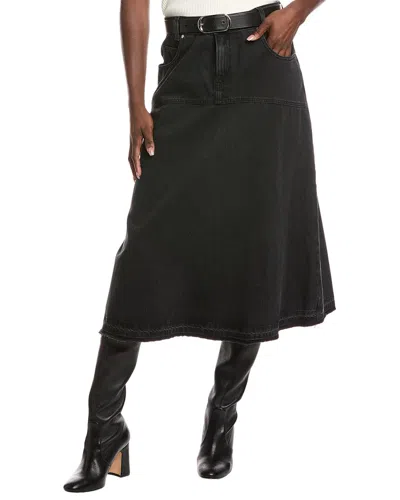 Ba&sh Volentia Denim Skirt In Black