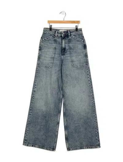 Pre-owned Ba&sh Wide Leg Pants In Blue