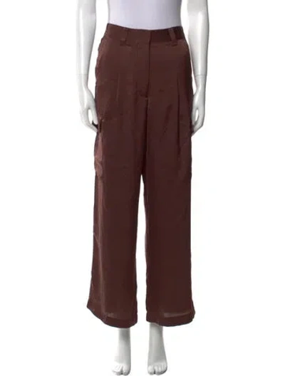 Pre-owned Ba&sh Wide Leg Pants In Brown