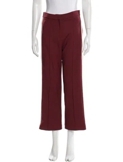 Pre-owned Ba&sh Wide Leg Pants In Burgundy