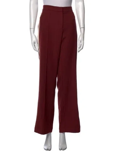 Pre-owned Ba&sh Wide Leg Pants In Burgundy
