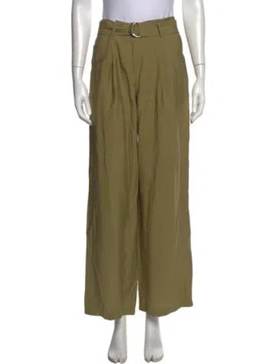 Pre-owned Ba&sh Wide Leg Pants In Green